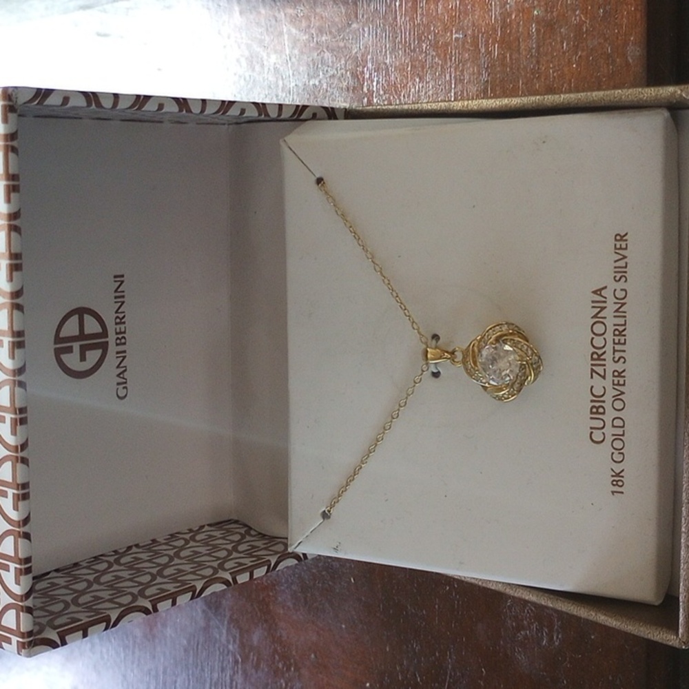 GIANI BERNINI - LAB CREATED CZ -2.5 CT- 18k YELLOW GOLD Over 925SS (VERMEIL)